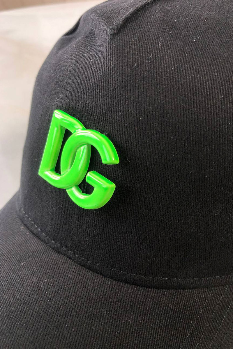 Dоlсе & Gаbbаnа Мужская чёрная бейсболка logo plaque