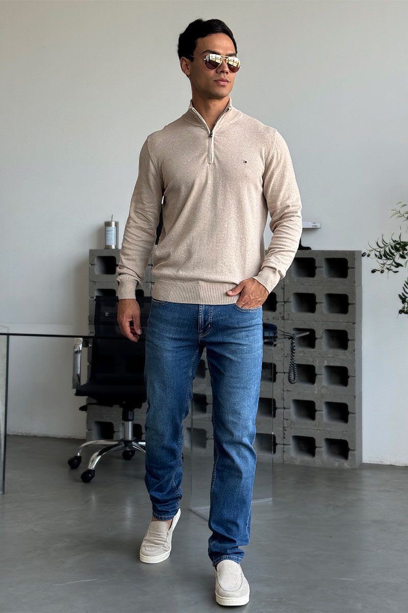 Emporio Armani EA7 Мужские синие джинсы regular fit