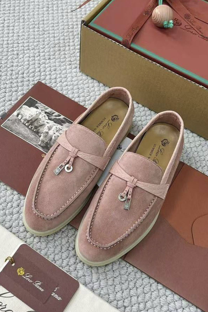 Loro Piana Женские лоферы Summer Charms Walk premium - Pink