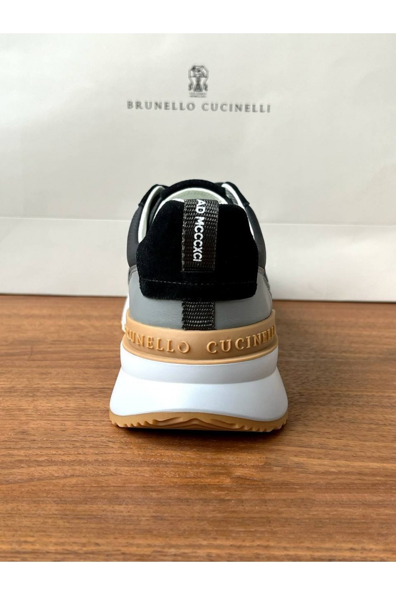 Brunеllо Сuсinеlli Кожаные кроссовки Premium - Black