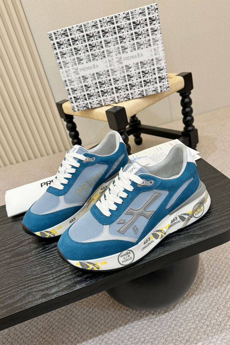 Premiata Мужские кроссовки Moe Run - Blue