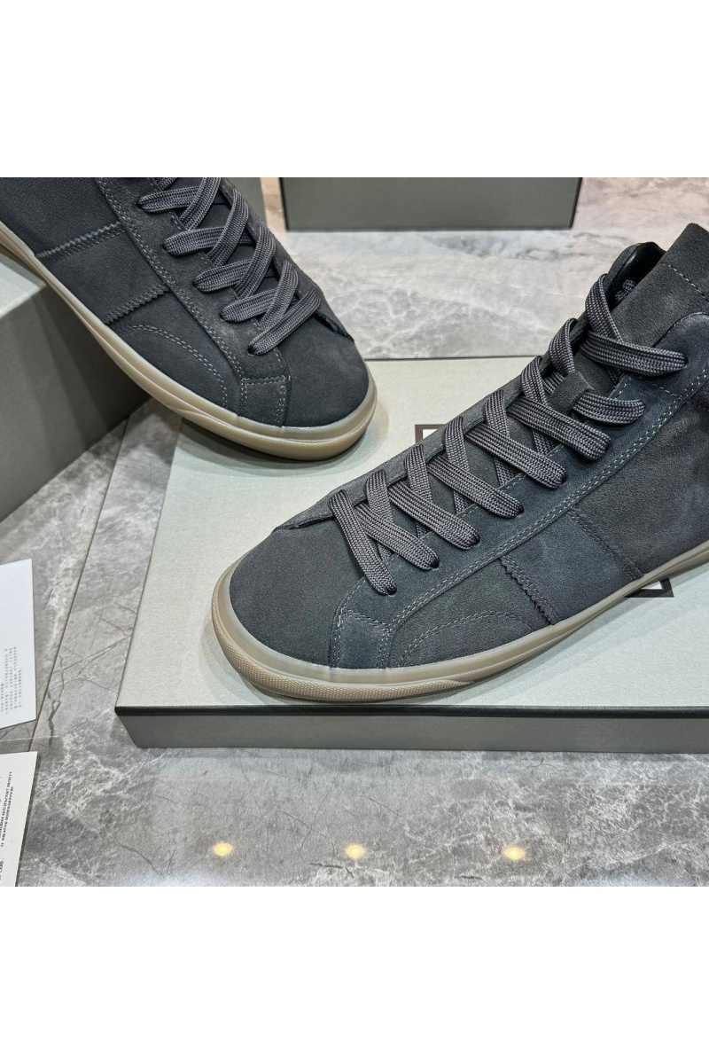 Tom Ford Замшевые кроссовки с мехом Tom Ford high-top - Grey