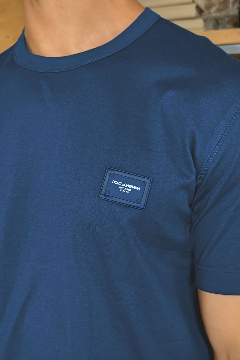 Dоlсе & Gаbbаnа Мужская футболка Premium - Misty Blue