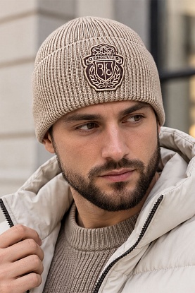 Шапка logo-embroidered - Beige