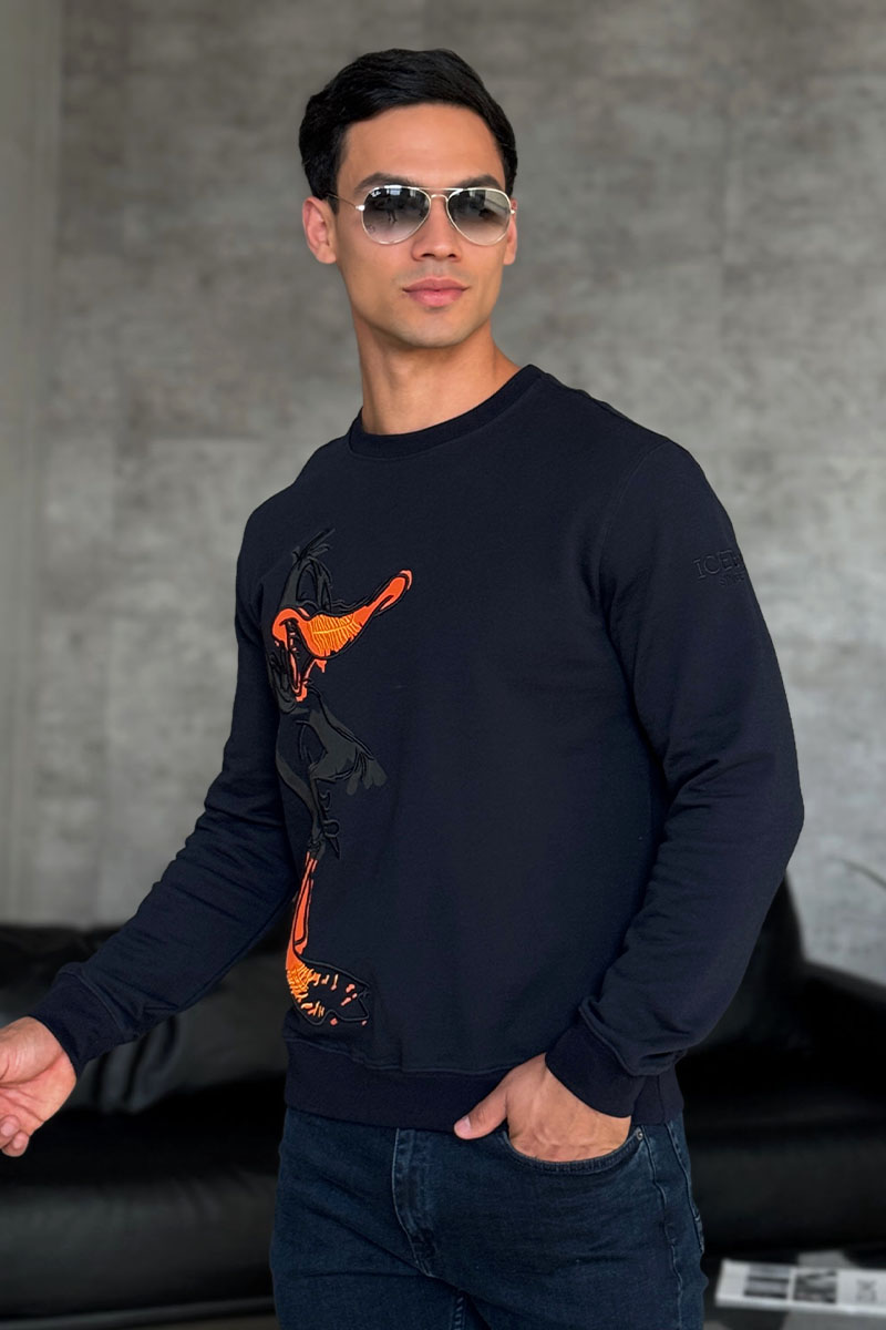 Iceberg Мужской свитшот "Daffy Duck" - Navy