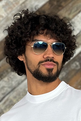 Солнцезащитные очки Aviator Large Metal - Blue