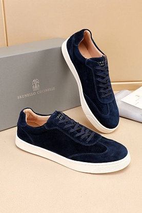 Замшевые кроссовки low-top - Navy