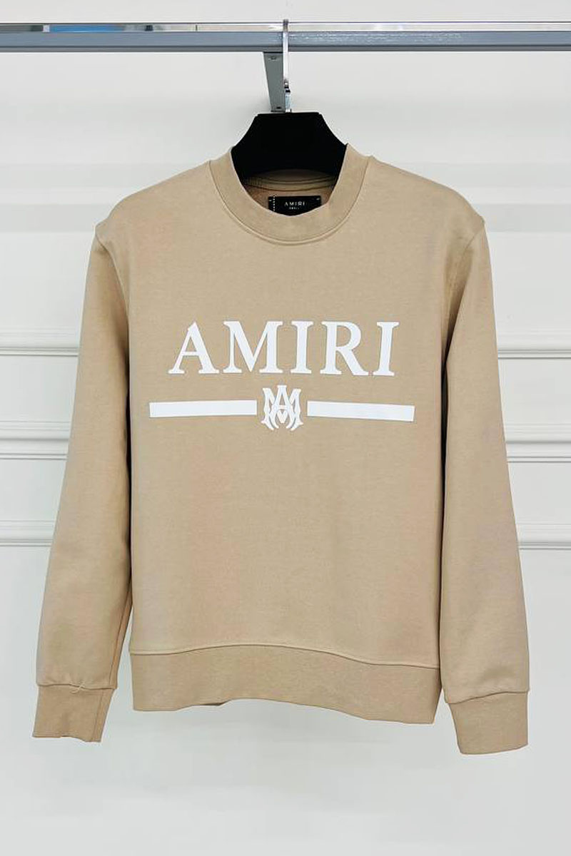 Amiri Бежевый свитшот MA bar crew-sweat