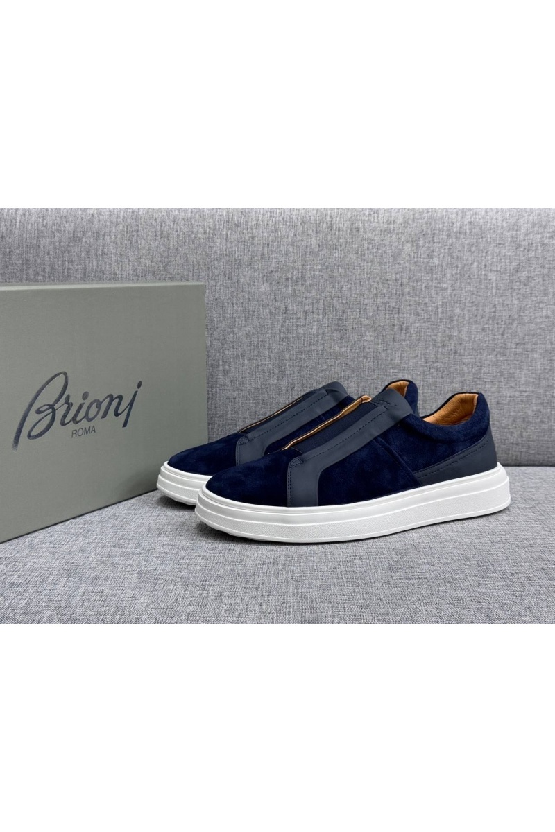 Brioni Мужские комбинированные слипоны 