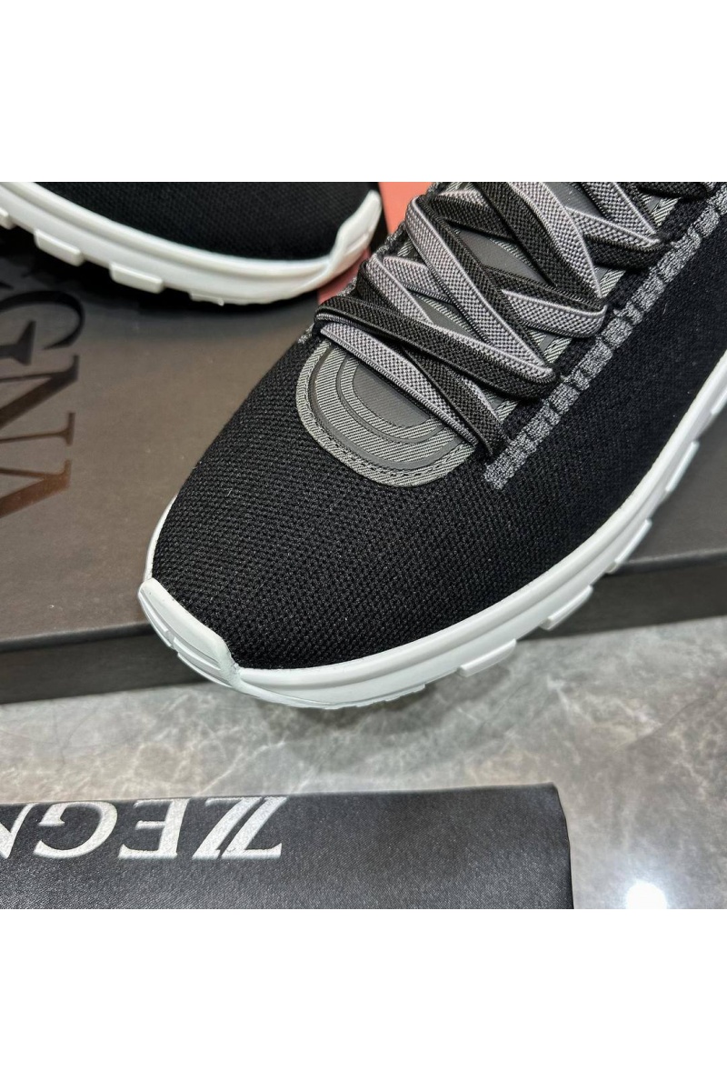 Zegna Мужские текстильные кроссовки 