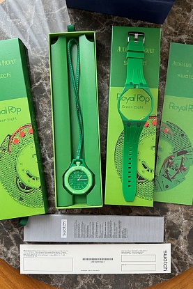 Часы Audemars Piguet × Swatch Royal Pop Green Eight premium