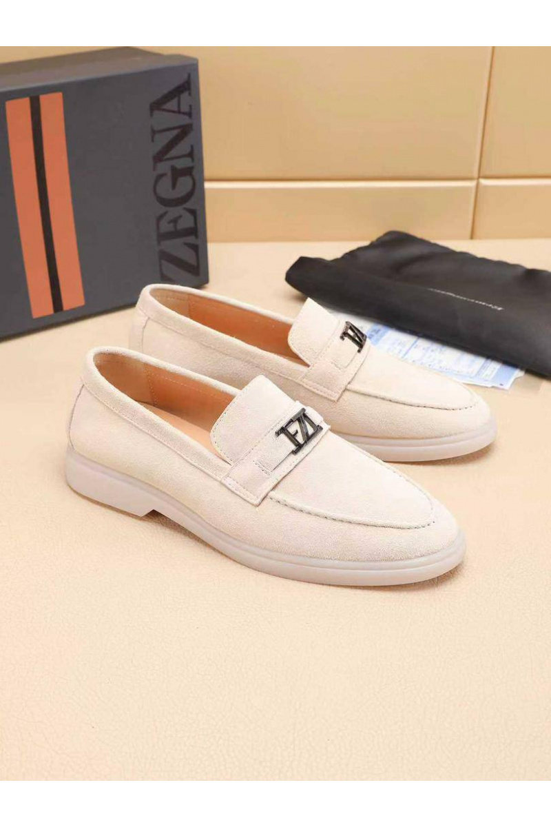 Zegna Мужские замшевые лоферы 