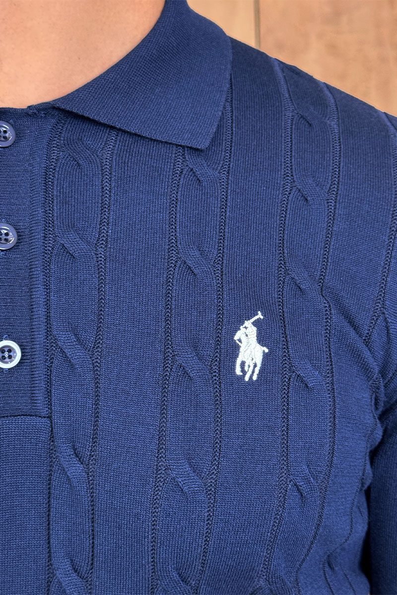 Polo Ralph Lauren Мужское тёмно-синее поло 