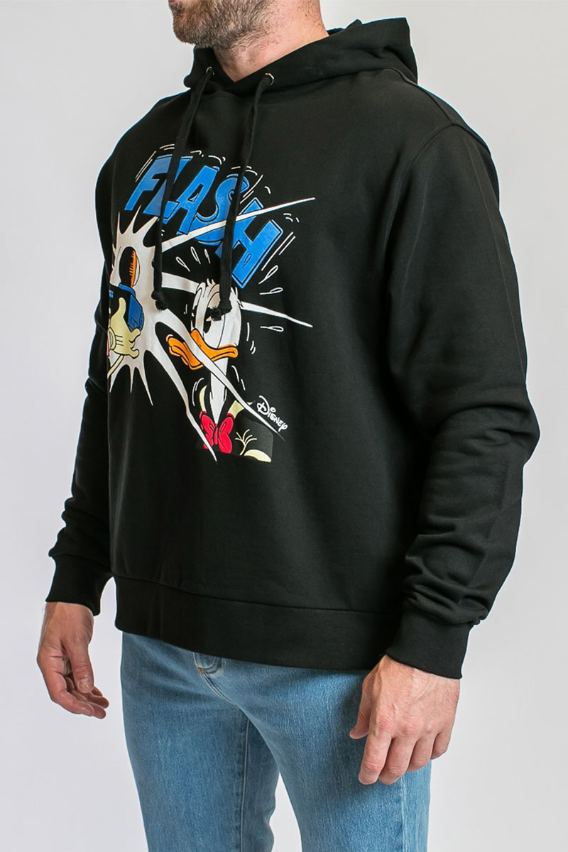Gucci Оверсайз худи Disney Donald Duck Flash - Black