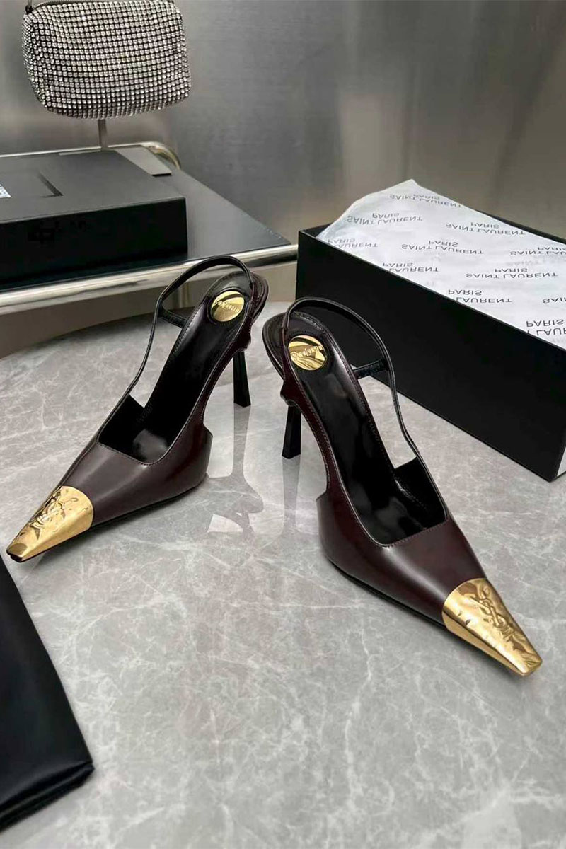 Yves Saint Laurent Женские кожаные туфли premium