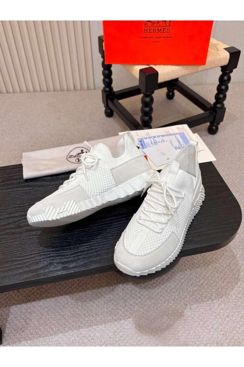 Hermes Текстильные кроссовки lift slip-on