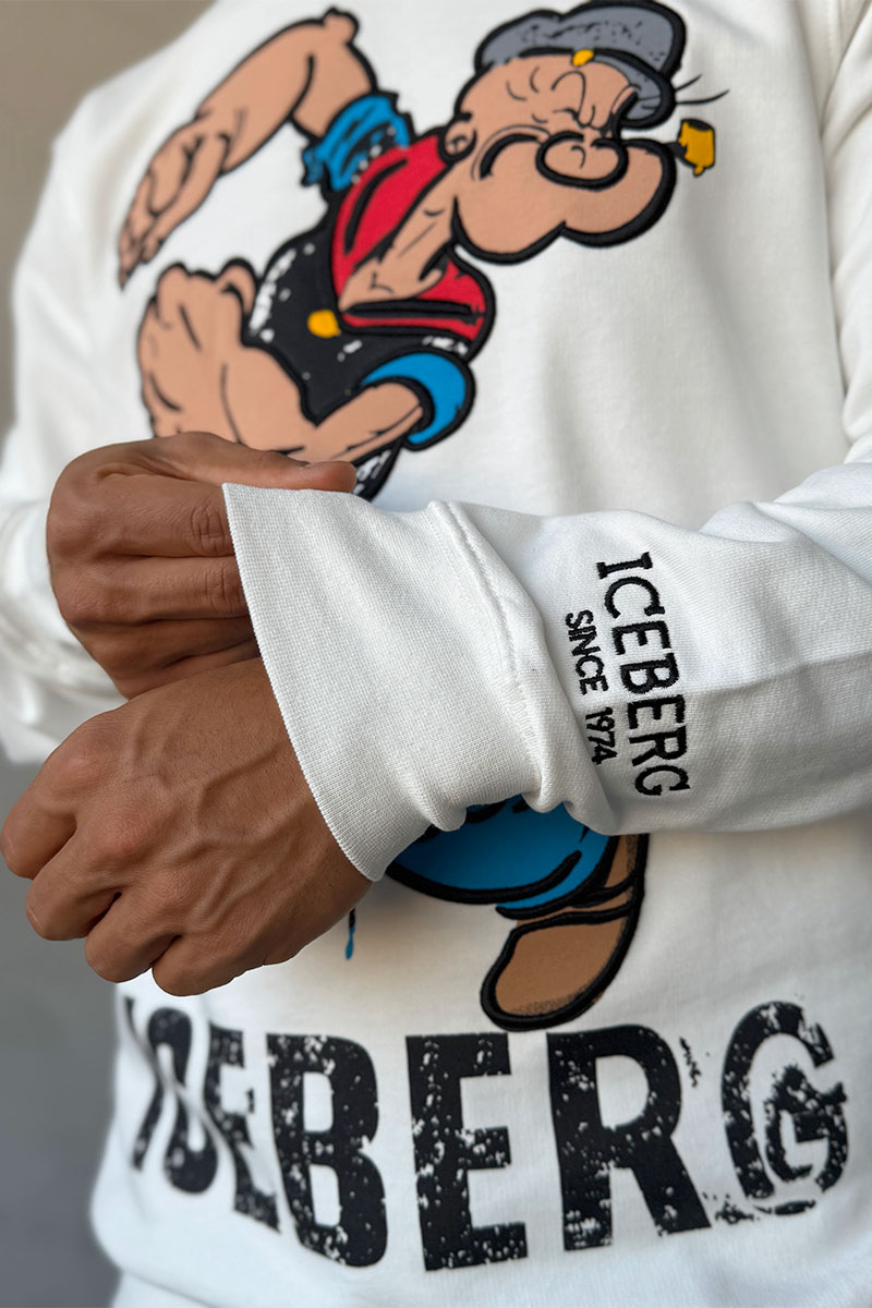 Iceberg Свитшот белого цвета Popeye 