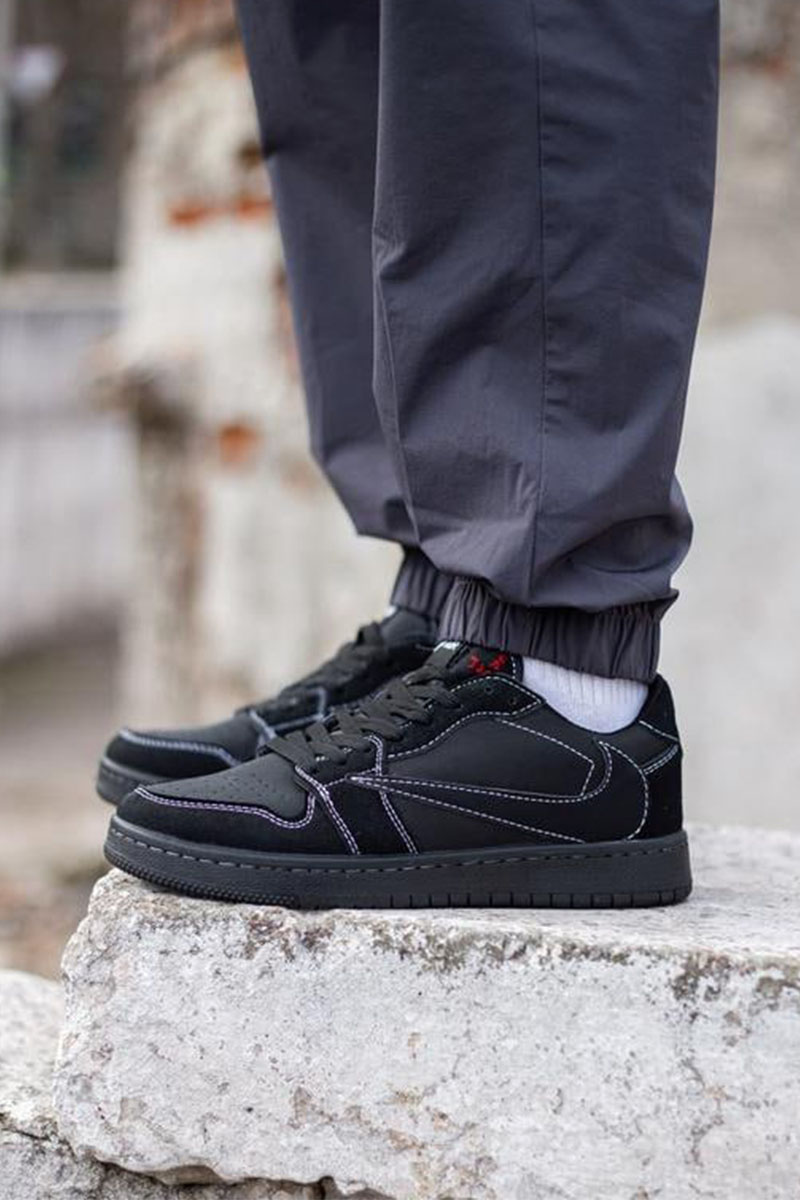 Nike Кроссовки AJ1 x Travis Scott "Black Phantom" Premium