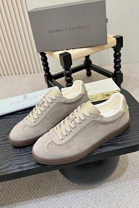 Замшевые кроссовки low-top - Beige