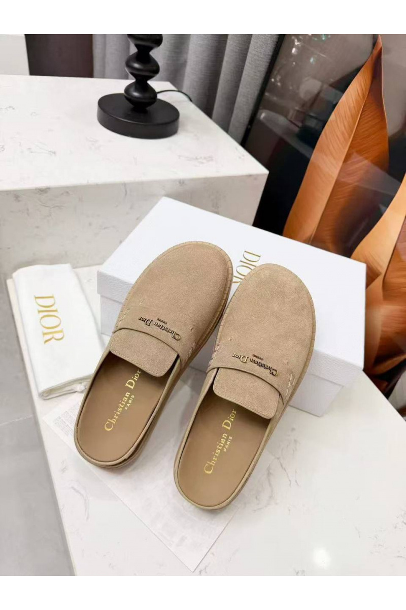 Dior Женские замшевые мюли Boy