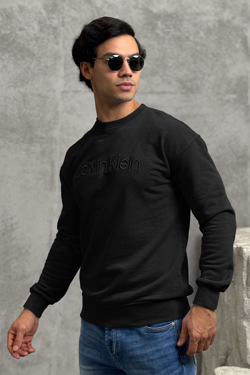 Calvin Klein Свитшот чёрного цвета embroidered-logo