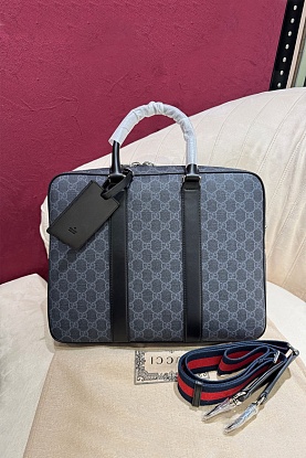 Кожаный портфель GG Premium 36x29x6.5 см