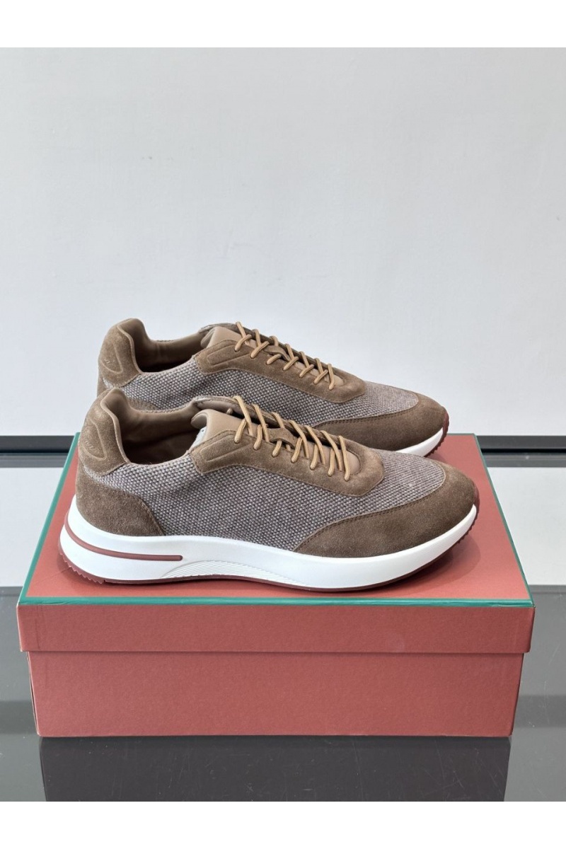 Loro Piana Мужские кроссовки Week End Walk - Brown