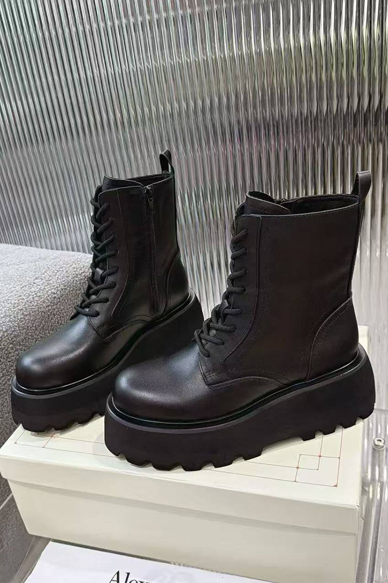Alexander McQueen Женские кожаные ботинки 