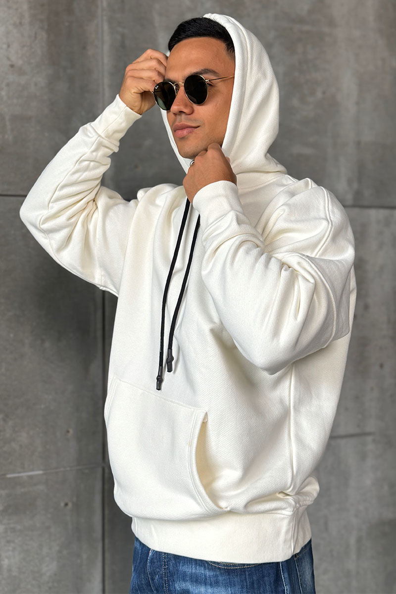 Palm Angels Утеплённое оверсайз худи "Pirate Bear" - White