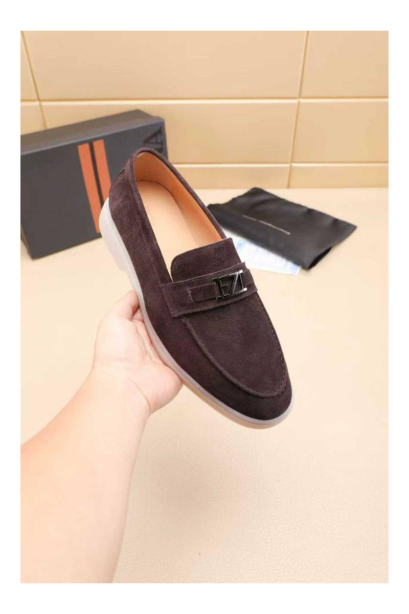Zegna Мужские замшевые лоферы 