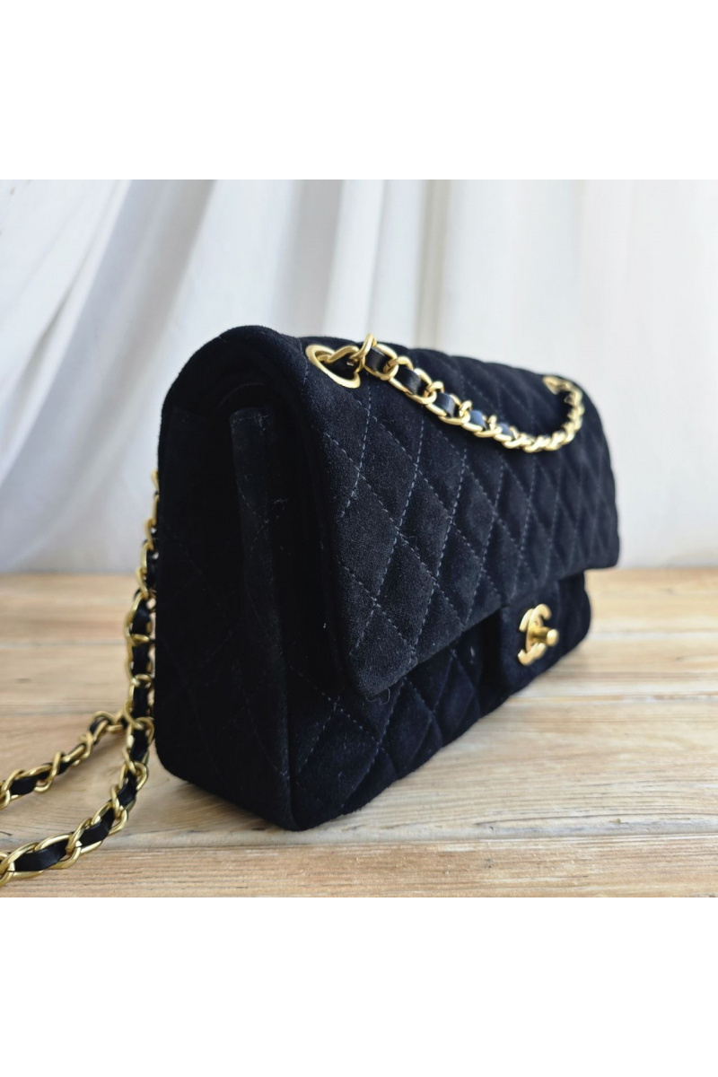 Chаnеl Замшевая сумка Classic Double Flap 25x14 см