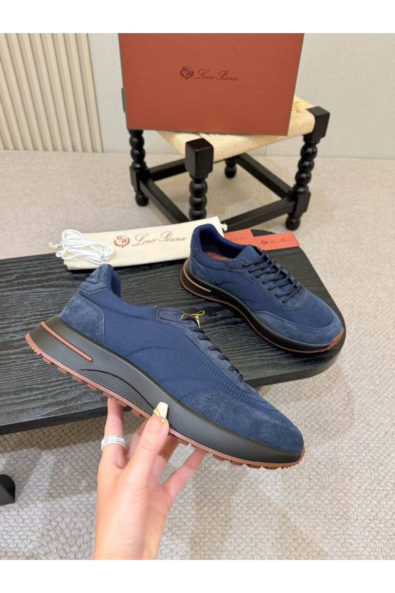 Loro Piana Мужские кроссовки Week End Walk - Navy