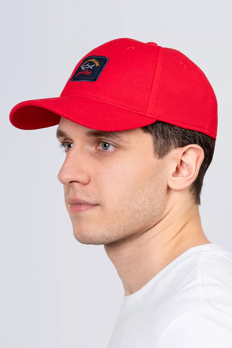 Paul & Shark Мужская красная бейсболка logo-patch