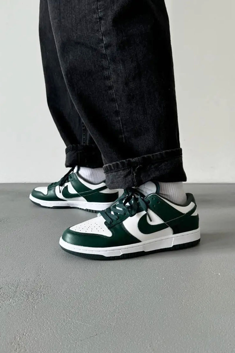 Nike Кроссовки Dunk Low - Green Michigan