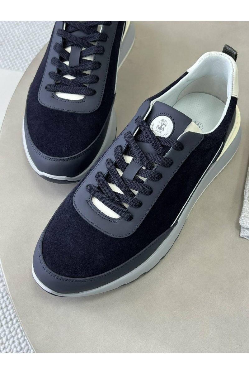 Brunеllо Сuсinеlli Замшевые кроссовки Premium - Navy