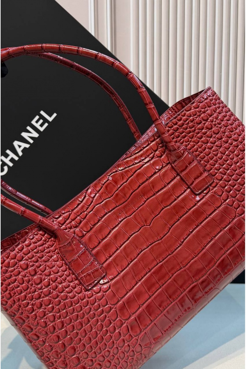 Chаnеl Кожаная сумка Shopping Tote premium 35x19x12 см
