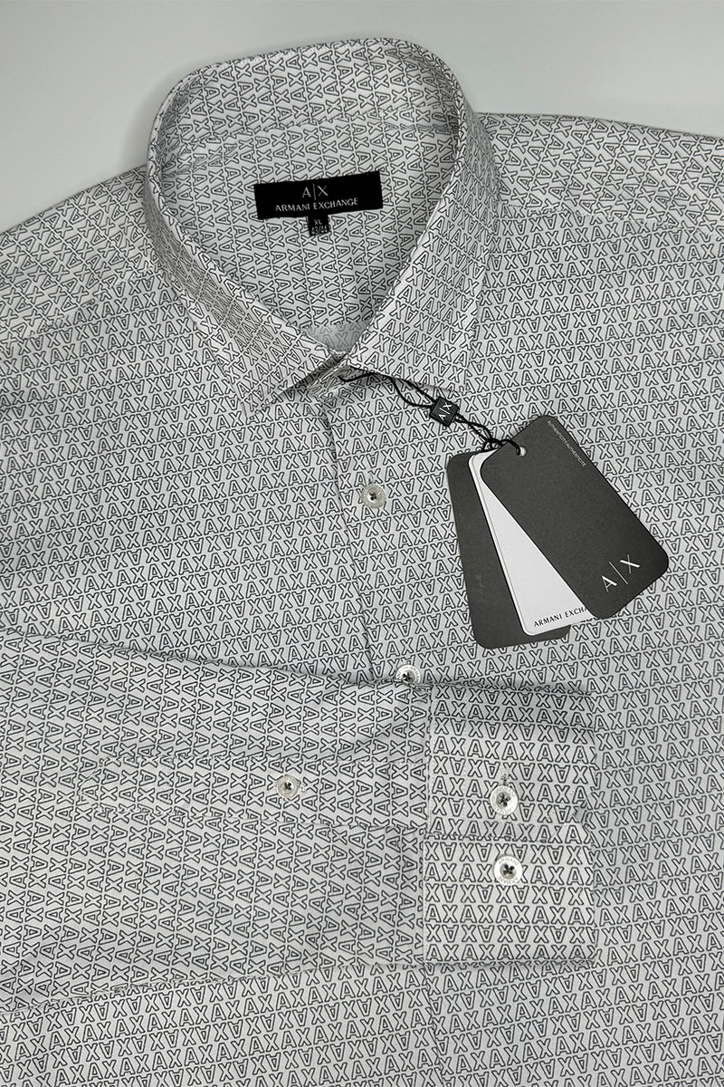 Emporio Armani EA7 Мужская белая рубашка 