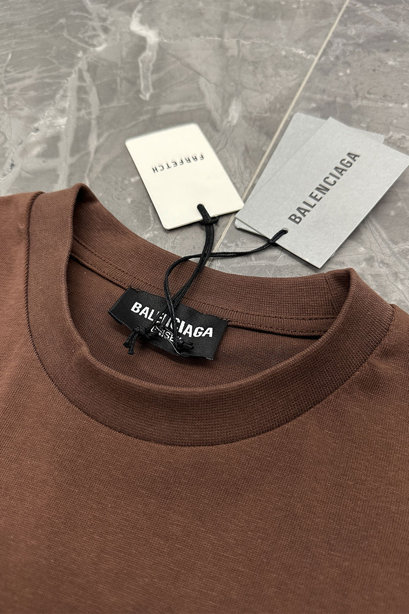 Balenciaga Оверсайз футболка Political Campaign - Brown