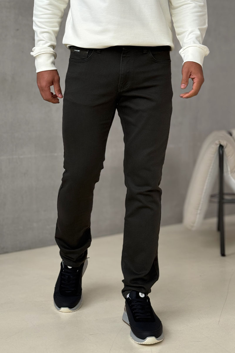 Emporio Armani EA7 Мужские тёмно-серые джинсы 