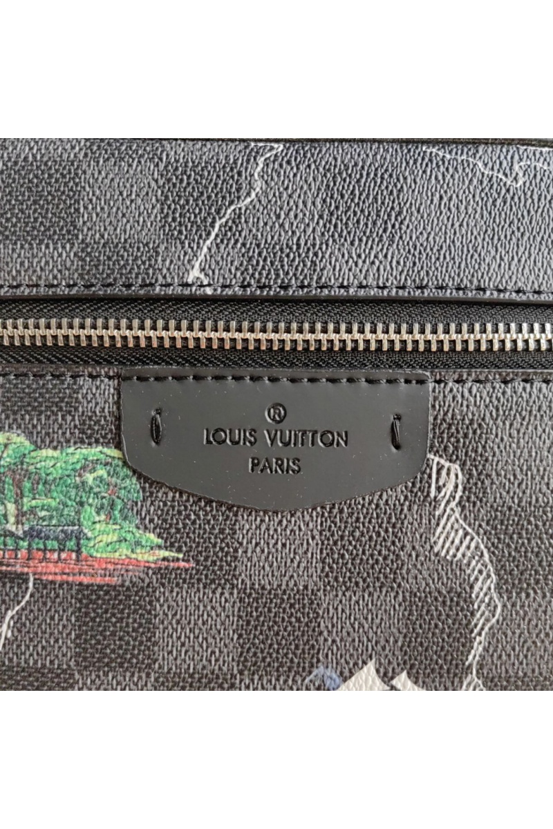 Lоuis Vuittоn Кожаный рюкзак Discovery Damier 38x30x14 см