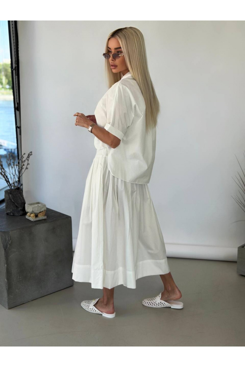 Hermes Белый женский костюм premium