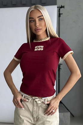 Женская футболка premium - Red