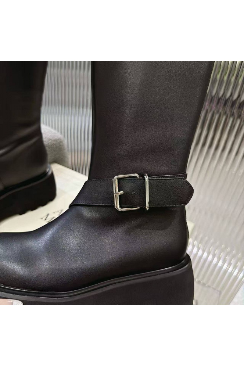 Alexander McQueen Женские кожаные сапоги 