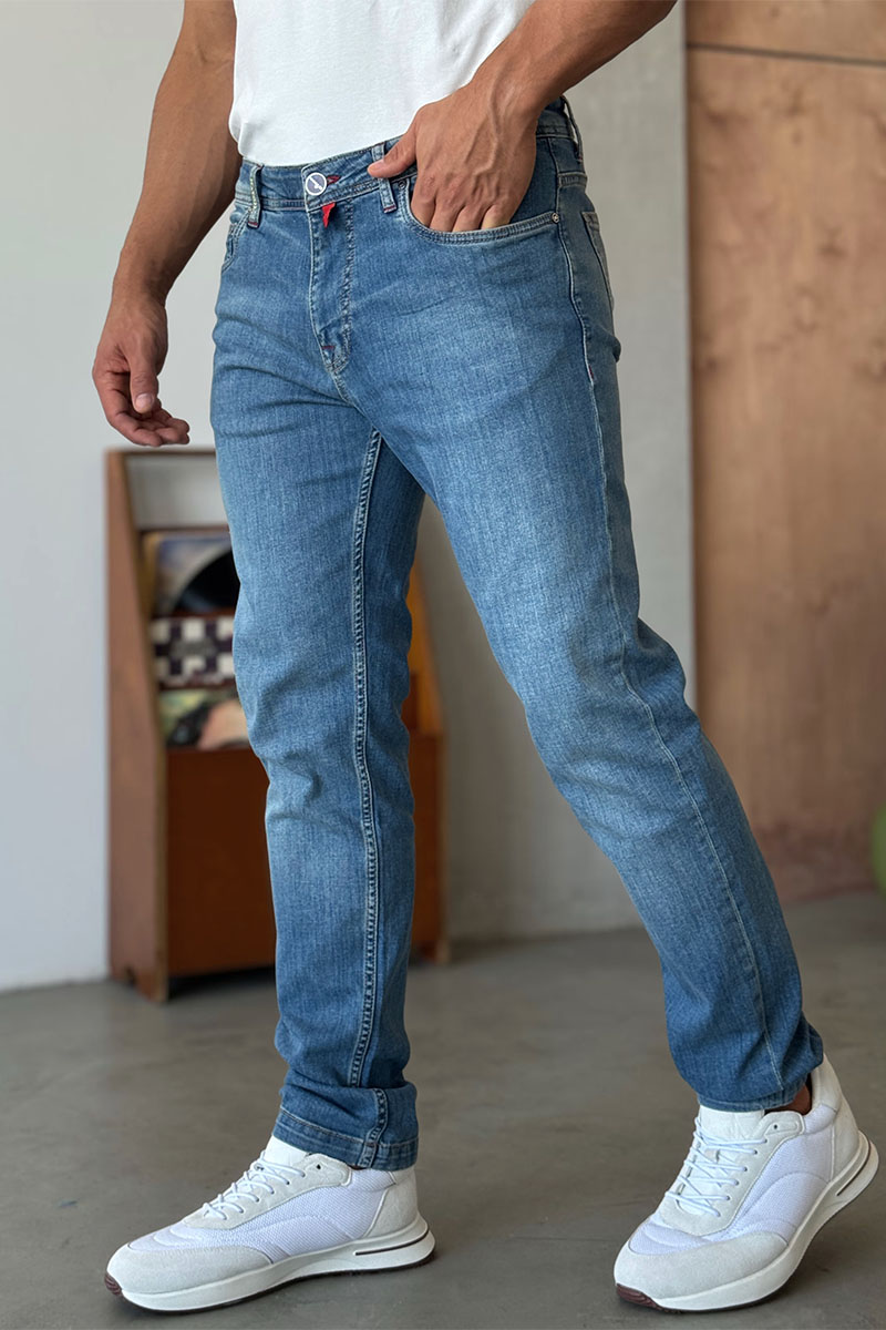 Kiton Мужские синие джинсы 