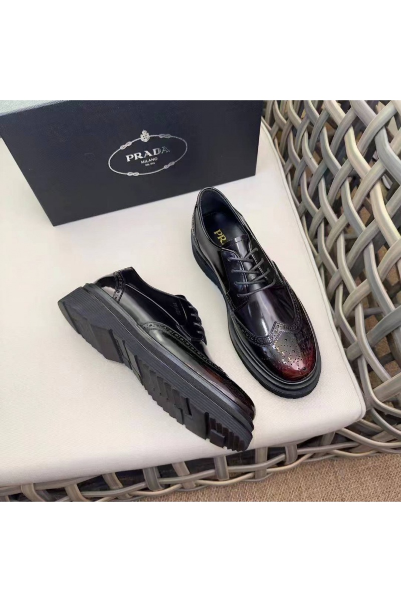 Prada Лакированные ботинки premium - Black / Brown