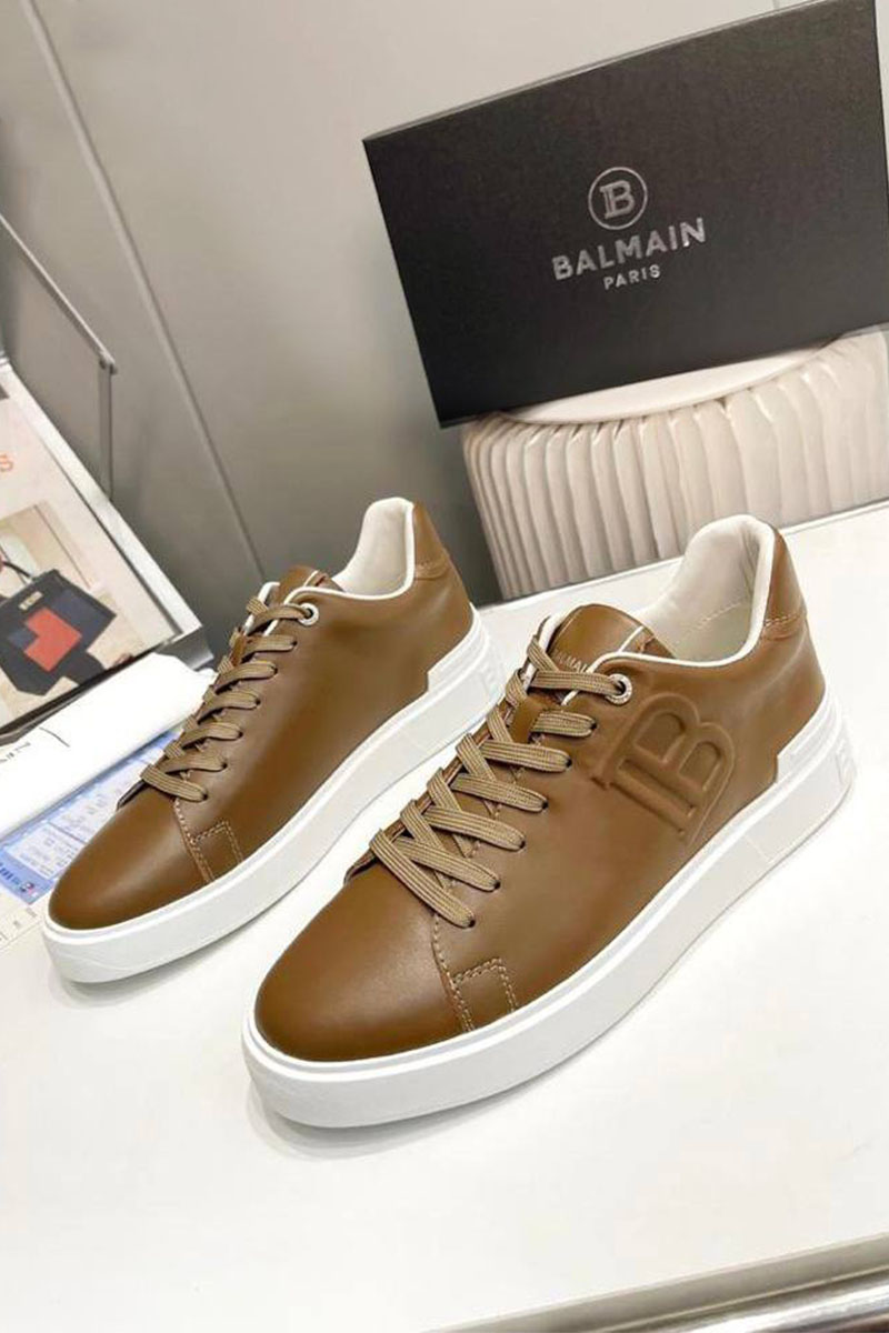 Balmain Мужские кожаные кроссовки B-Court