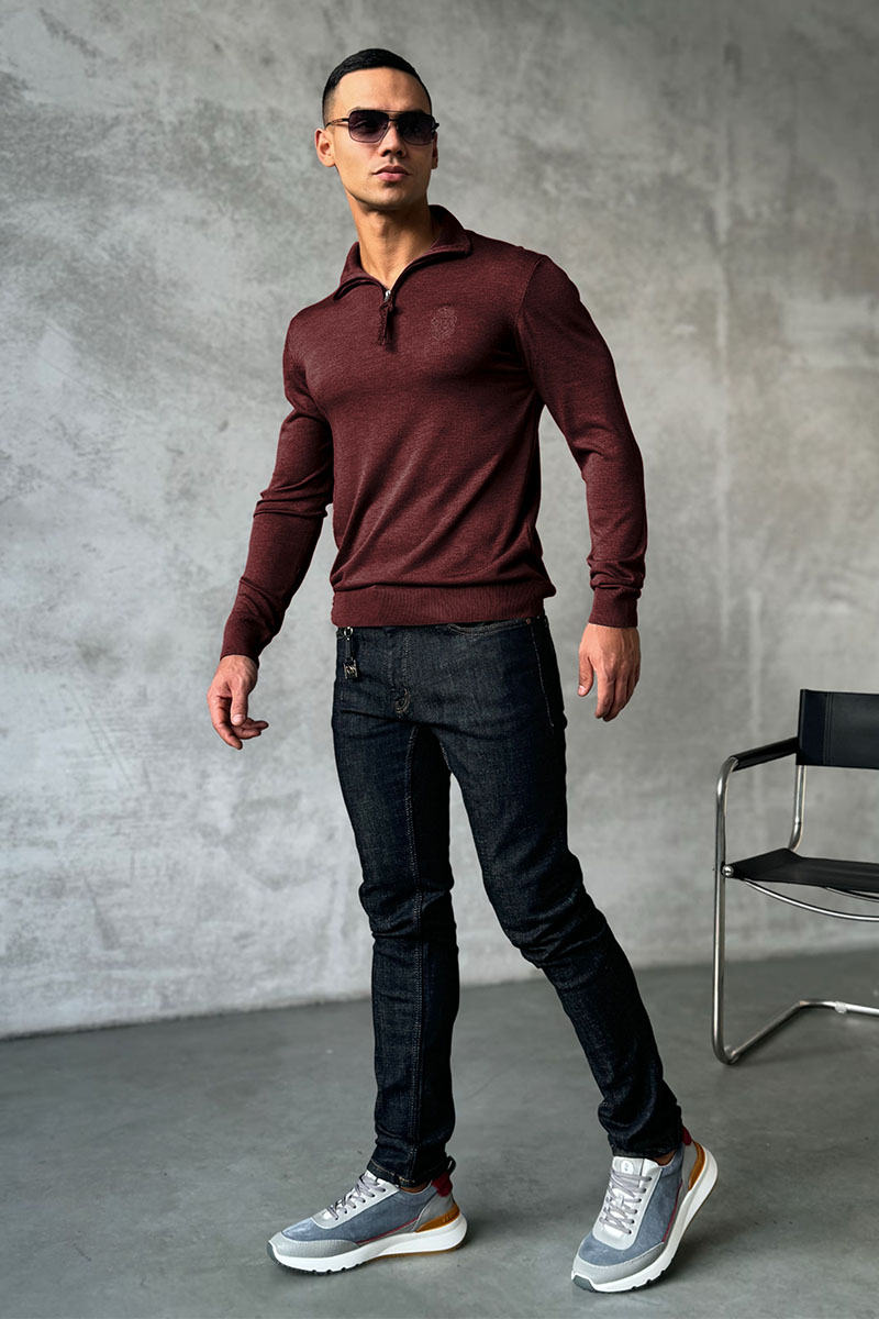 Billionaire Мужская кофта zip-up - Burgundy