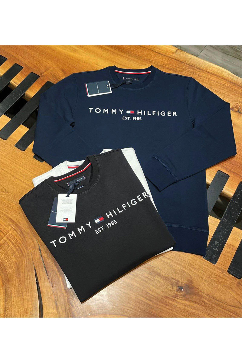 Tommy Hilfiger Свитшот тёмно-синего цвета logo-embroidered