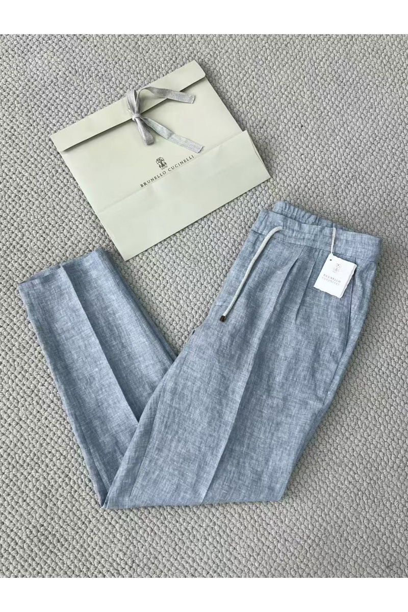 Brunеllо Сuсinеlli Льняные брюки Premium - Blue