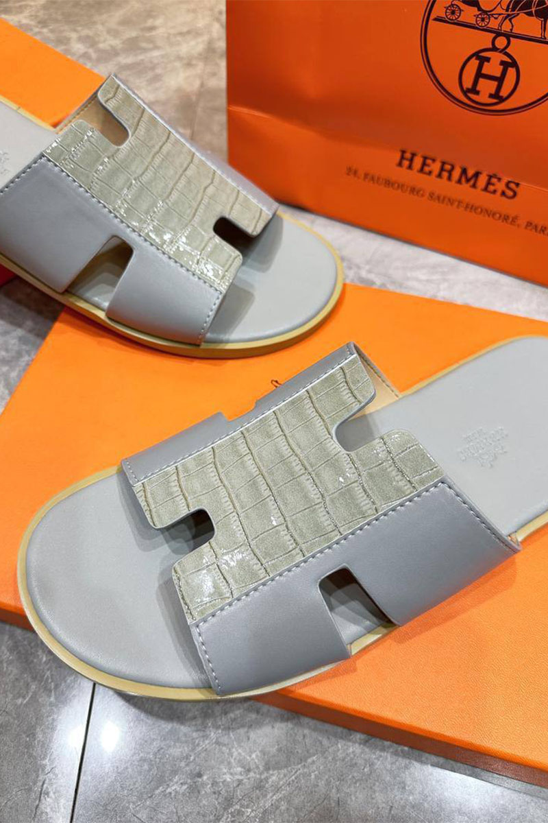 Hermes Мужские шлёпанцы Izmir - Grey